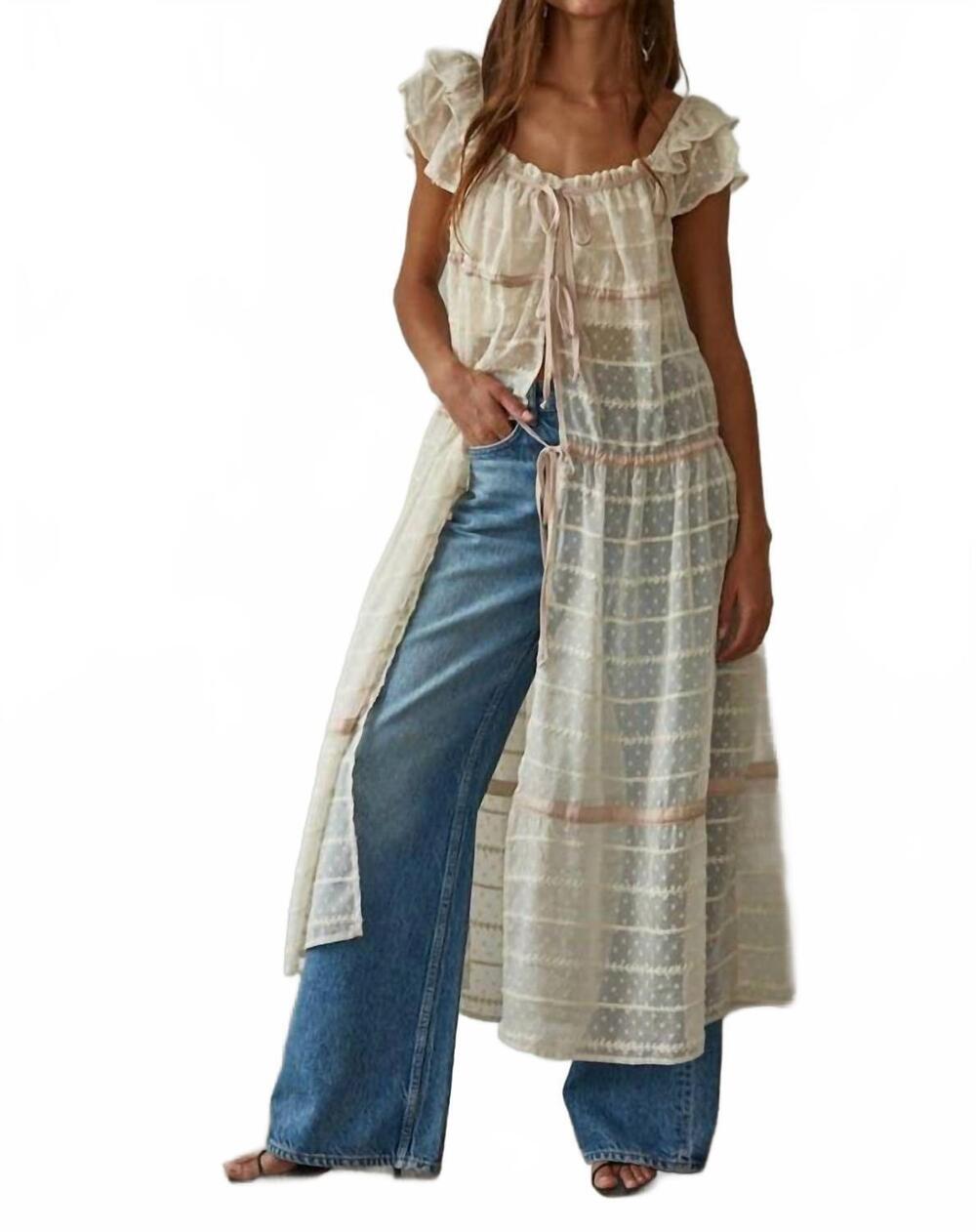 NEW BY TOGETHER cupid maxi dress in natural